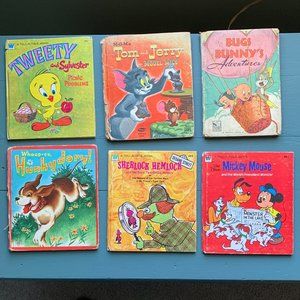 6 Vintage Children's Books Copyright 1948 - 1976.